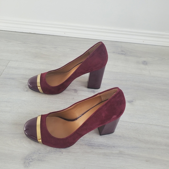 CALVIN KLEIN Burgundy Heels - Picture 5 of 7